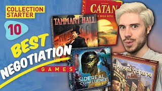 Top 10 Negotiation Board Games  Collection Starter [upl. by Zamir]