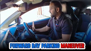 Forward bay parking maneuver  UK driving lesson [upl. by Sluiter]