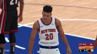 NBA 2K19  Miami Heat vs New York Knicks [upl. by Rot619]