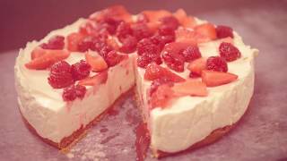 Homemade Greek Yogurt Cheesecake [upl. by Yauqaj248]