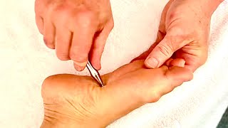 Deep Tissue Raynor Massage Deep foot massage using tools Brandon working on Elle Part 3 [upl. by Nalon]