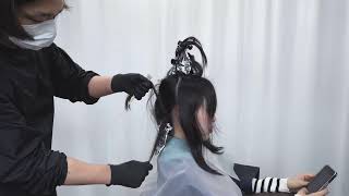 ONETENTH HAIR Airtouch omber  Dye with Ash Violet  에어터치 옴브레 발레아쥬 솜브레  애쉬 바이올렛 염색 [upl. by Hassadah]