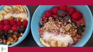 Raspberry smoothie Bowl  Weight loss Vegan Breakfast [upl. by Cousin]