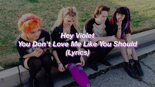 Hey Violet  You Dont Love Me Like You Should  Lyrics [upl. by Aicia621]