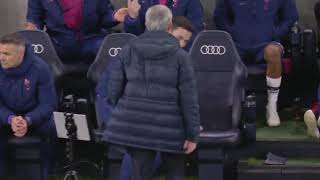 Jose Mourinhos funny reaction to the ref in the Tottenham Hotspur Vs Manchester City 🤣 [upl. by Atat]