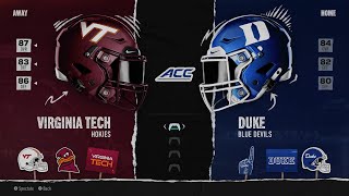 Virginia Tech Hokies at Duke Blue Devils [upl. by Llertnac808]