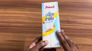 Review Amul Skimmed Milk Best skimmed milk in India 🔥 [upl. by Eglanteen152]