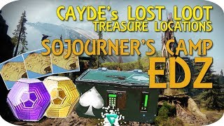 Destiny 2 Treasure Map  CAYDEs CHEST LOCATION  SOJOURNERS CAMP EDZ [upl. by Seuqcaj]