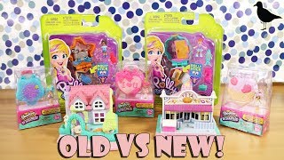 New Polly Pocket Vs 90s Polly Pocket Vs Shopkins Lil Secrets Toy Opening Review  Birdew Reviews [upl. by Anneiv499]