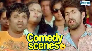 Drama Comedy Scenes  Kannada Comedy  Yash Radhika Pandith [upl. by Enaled]