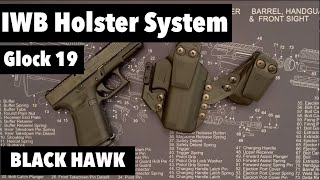 BlackHawk Glock 19 IWB Stache Holster [upl. by Sidoeht]