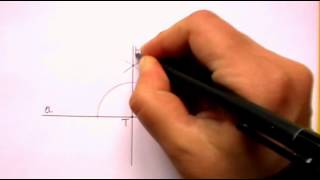 Constructing Perpendicular Lines using a straightedge and compass [upl. by Aisek118]