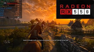 The Witcher 3 RX 550 4GB [upl. by Romilly159]