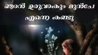 Christian songs malayalamNjan uruvakum munpe enne kandu malayalamchristiansongsmusic [upl. by Akinohs466]