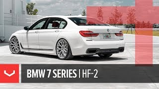 Vossen Hybrid Forged HF2 Wheel  BMW 740i MSport  Satin Silver [upl. by Loutitia]