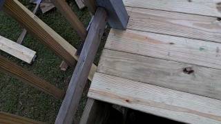 Deck Renovation with Porter Cable FR350A Frame Nailer [upl. by Ailsun]