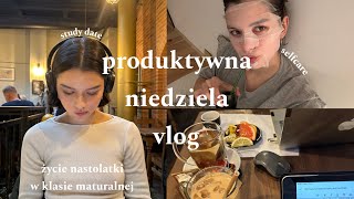 idealna niedziela  cleanampstudy with me  jak odpocząć i nie zwariować w klasie maturalnej 📚vlog [upl. by Bernita894]