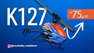 HELICÓPTERO DE CONTROLE REMOTO K127 4CH FÁCIL DE PILOTAR COM ALTITUDE HOLD [upl. by Aisayt]