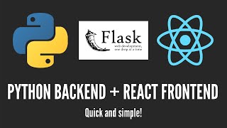 How to Create a Flask  React Project  Python Backend  React Frontend [upl. by Nalla124]