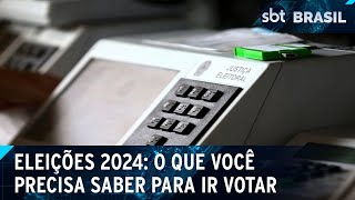 Eleições 2024 onde votar horários como usar o etítulo e mais  SBT Brasil 041024 [upl. by Acima]