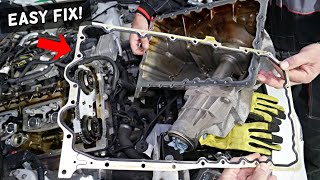 FIX OIL PAN LEAK WITHOUT REPLACING OIL PAN GASKET [upl. by Sacken432]