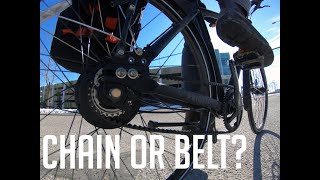 Chain vs beltdrive bike  Whats best for your bicycle commute [upl. by Wakefield]