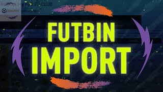 FIFA 21 FUTBIN CLUB IMPORT FEATURE TUTORIAL How to import your fut club [upl. by Idnir]