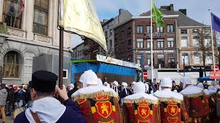 Carnaval de Charleroi 2019 4 le rondeau au matin [upl. by Noed748]