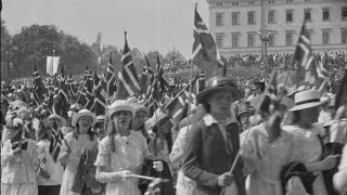 Celebrating National Day Oslo Norway 1920  May 17th [upl. by Salita]