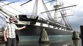 Americas Last Sailing Warship USS Constellation from US Civil War 1854 [upl. by Arayk895]