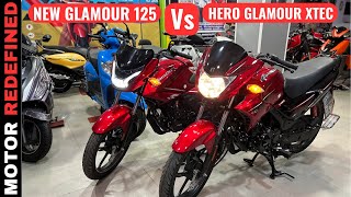 2023 Hero Glamour 125 New Model Vs Hero Glamour Xtec Model Comparison  Motor Redefined [upl. by Frans]