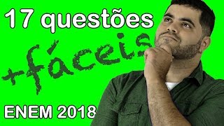 🔴 17 Questões de Matemática MAIS FÁCEIS do ENEM 2018 👉 Matemática Rio [upl. by Ayel]