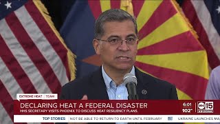 Nation’s top health leader calls extreme heat a ‘public health crisis’ during visit to Arizona [upl. by Vipul]