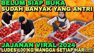 BELUM SIAP BUKA SUDAH BANYAK ANG ANTRI LUDES 100 KG MANGGA SEHARI  JAJANAN VIRAL 2024 UNTUK JUALAN [upl. by Sylvan76]