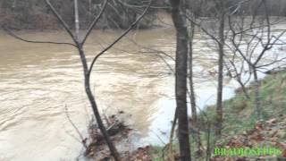 Major flooding northwest arkansas ozarks Yellville December 2015 [upl. by Nelag286]