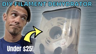 How to make a filament dehydrator  Filament dryer for large spools PLA  DIY dryer box 3D printing [upl. by Etienne]