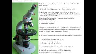 EL MICROSCOPIO DE POLARIZACIÓN [upl. by Forbes]