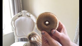 Bun Tutorial for Very Fine Hair by SweetHearts Hair [upl. by Cicely]