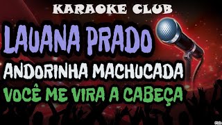 LAUANA PRADO  ANDORINHA MACHUCADAVOCÊ ME VIRA A CABEÇA  KARAOKÊ [upl. by Meggy]