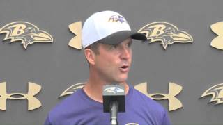 John Harbaugh forbids highlevel math for Ravens players [upl. by Brote228]