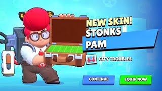 😱WHAT NEW SKIN STONKS PAM GIFTS FROM SUPERCELL😍🎁FREE GIFTS🍀 [upl. by Nolat]