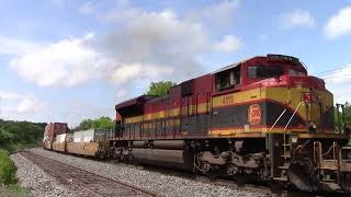 CPKC CP 100 with KCS 4111 mid DPU passing Palgrave [upl. by Leima]