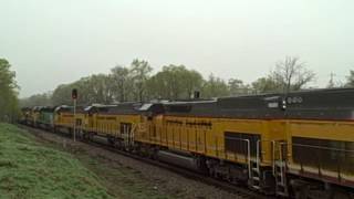 A Must See  A 35 SD402 Locomotive Power Move [upl. by Langill]