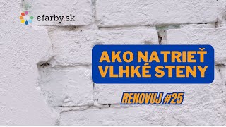 Ako natrieť vlhké steny Zinsser Wattertite je farba na vlhké steny [upl. by Ecirum]