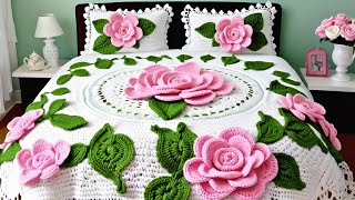 🔥 WOW 🔥 🤗 AMAZING CROCHET BEDCOVERS IDEAS [upl. by Eniluqaj]