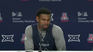 Arizona Basketball Press Conference  KJ Lewis [upl. by Nomahs807]