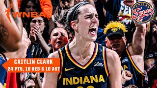 Caitlin Clarks TRIPLEDOUBLE elevates Fever over the Sparks 😤  WNBA Highlights [upl. by Anilram]