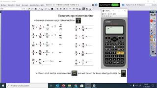 breuken met rekenmachine casio fx82ex [upl. by Troth]