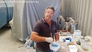 How To Part 2 Gelcoat mixing for Craigs Fibreglass Boat [upl. by Lledyl]