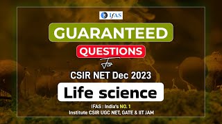 Guaranteed Questions For CSIR NET Jrf Life Sciences 2023 [upl. by Notlit]